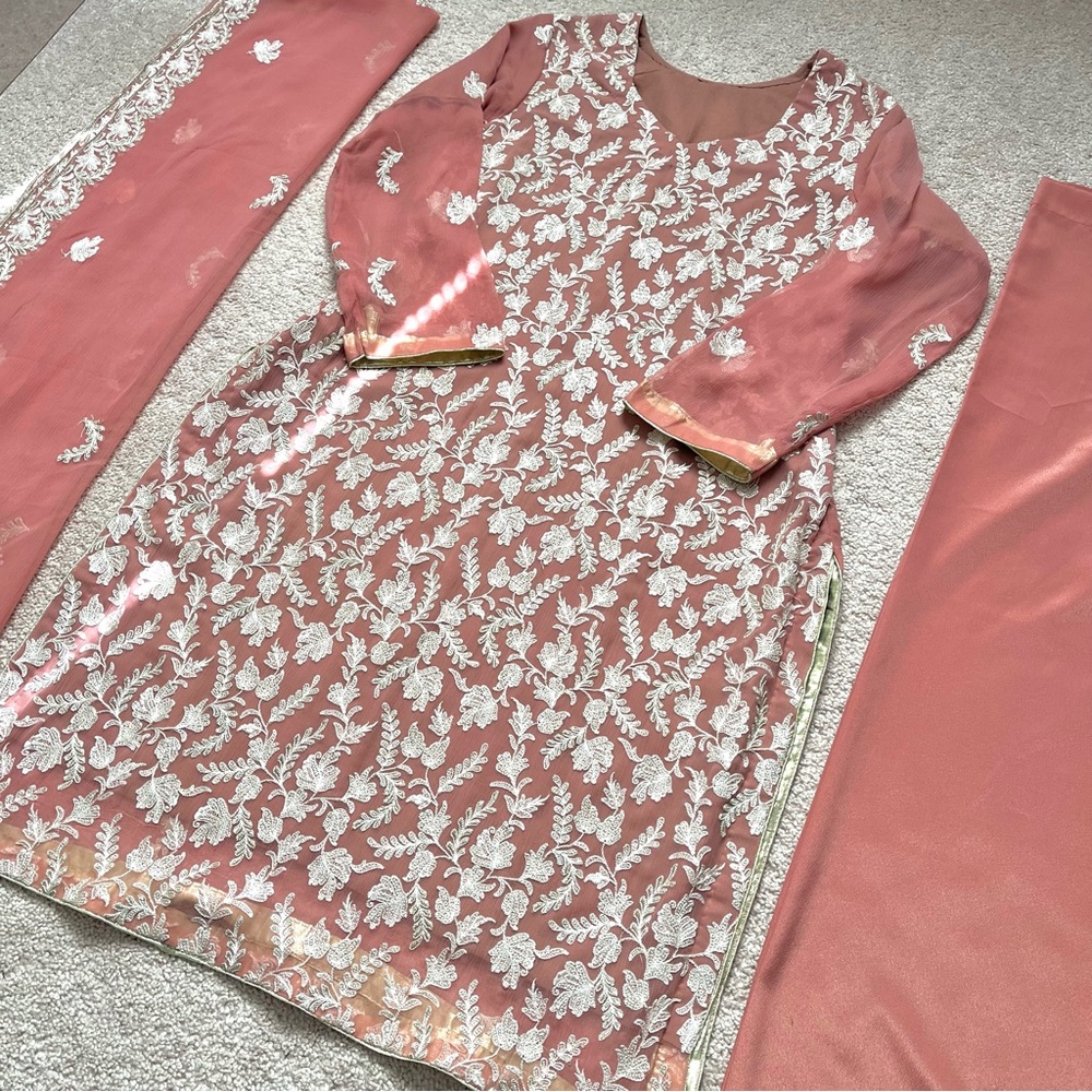 Shiny Sequin Embellished Shalwar Kameez